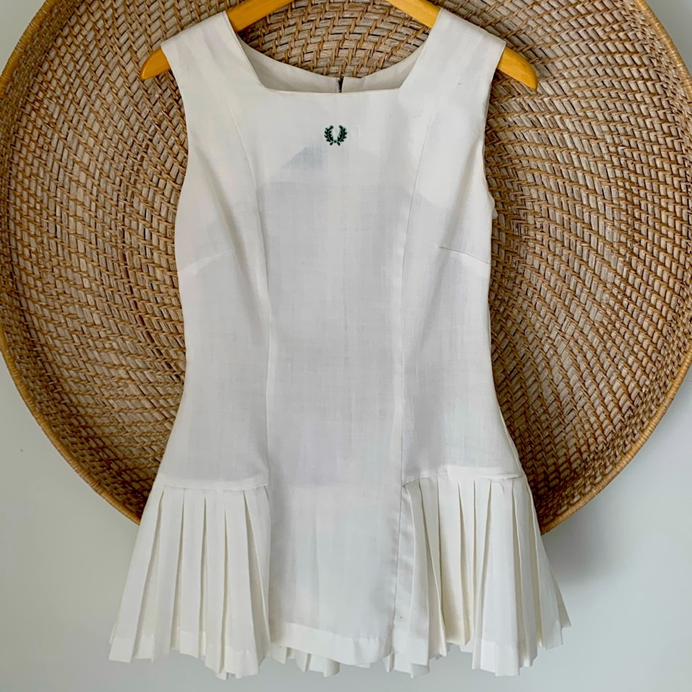 Vintage 80’s or earlier Fred Perry tennis dress. Made in England, petite size 6
